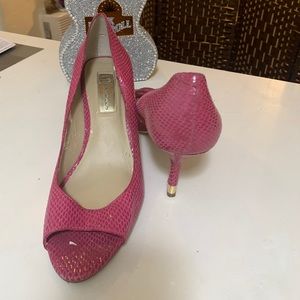 Fucsia reptil high heels/ tacones I